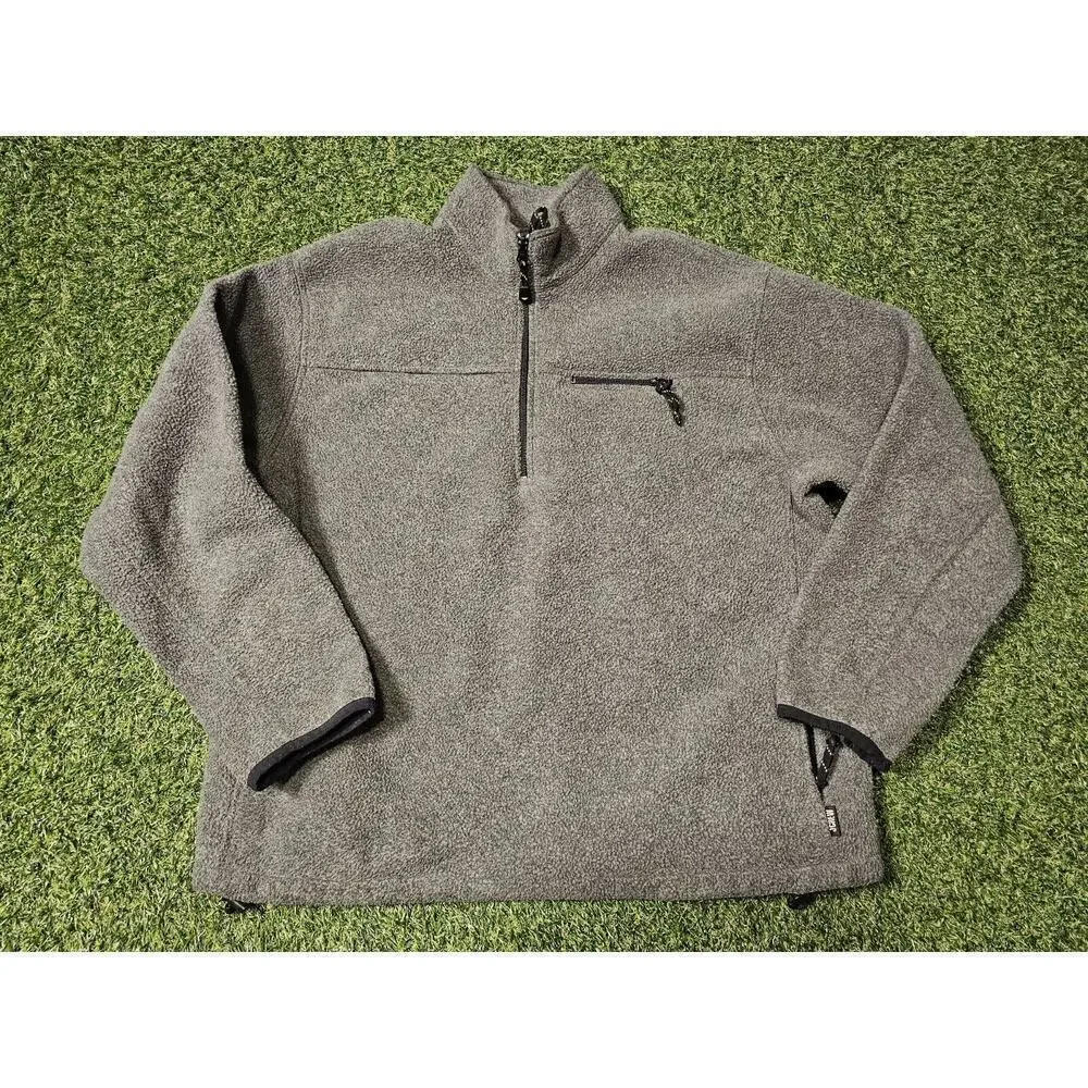 Vintage J Crew JCMG Fleece Pullover Mens XL USA Half Zip